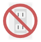 電気に触れない